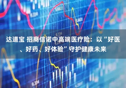 达道宝 招商信诺中高端医疗险：以“好医、好药、好体验”守护健康未来